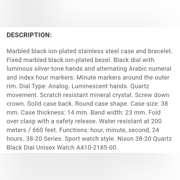 Nixon 38-20 Women's Watch A410 2185 *NWT* - Picture 12 of 12